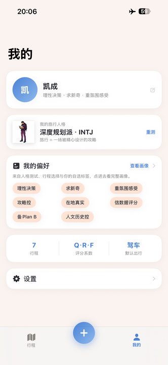旅行人格档案